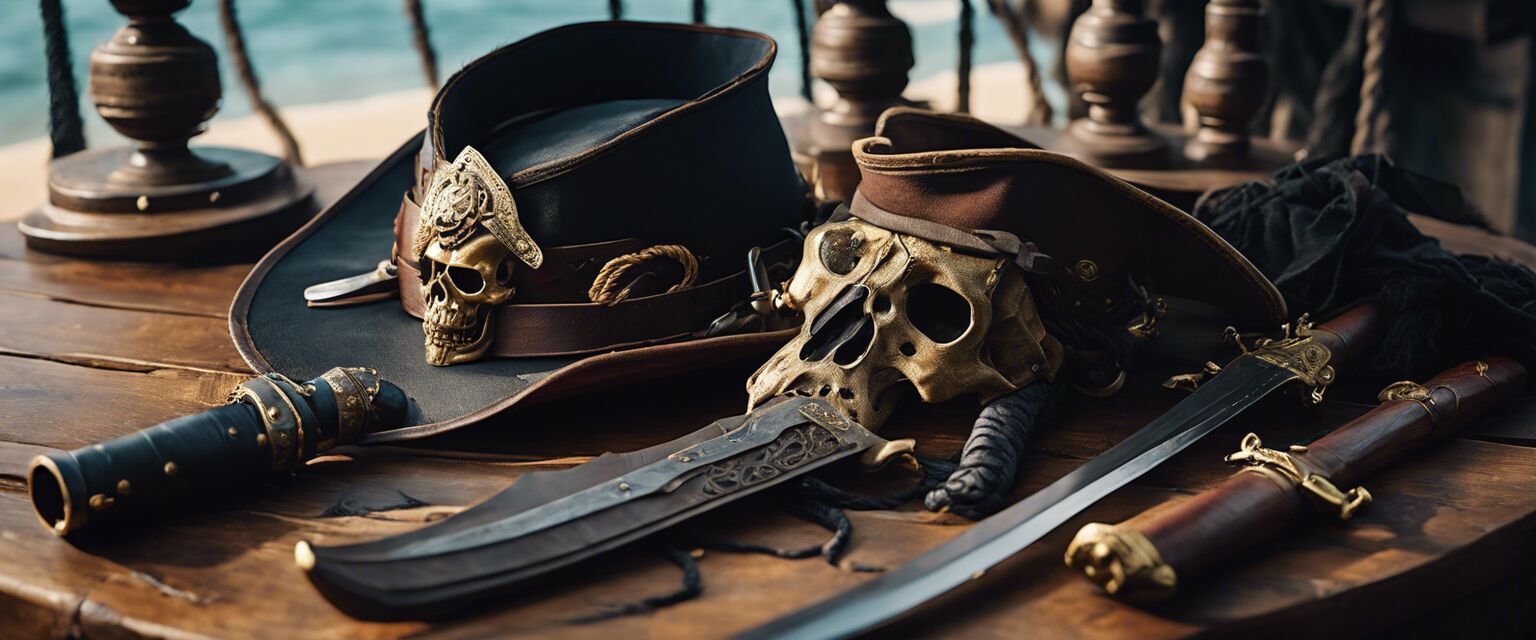 Collection of pirate accessories