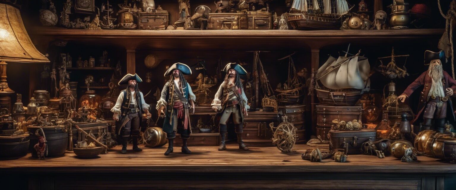 Collection of pirate toys