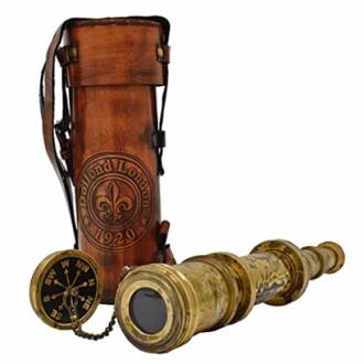 Antique Brass Pirate Telescope